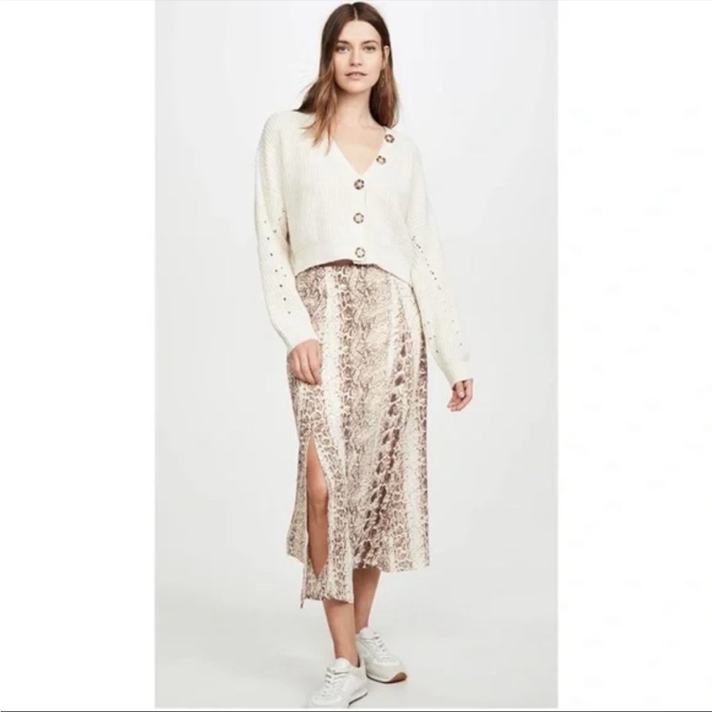 Re:named Maxi Snake Print Skirt